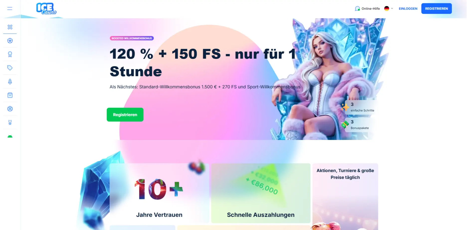 Ice Casino Screen